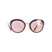 Miu Miu Pre-owned Pre-owned Acetat solglasgon Pink, Dam