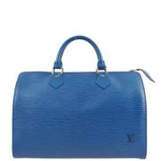 Louis Vuitton Vintage Pre-owned Laeder louis-vuitton-vskor Blue, Dam