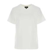 A.p.c. Klassisk Vit Bomull T-shirt White, Dam