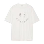 Anine Bing Kent Top & T-Shirt Ivory Beige, Dam