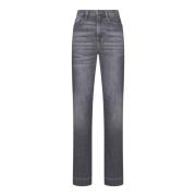 7 For All Mankind Modern Dojo Flared Jeans Grå Gray, Dam