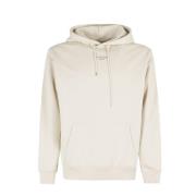 Drole de Monsieur Klassisk Ficka Slogan Hoodie Beige, Herr