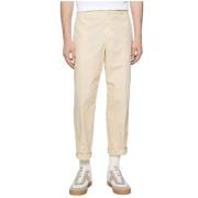 Dondup Beige Byxor Regular Fit Poplin Beige, Herr