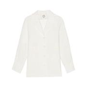 Ines De La Fressange Paris Cream Neva jacket White, Dam