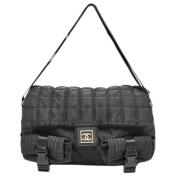 Chanel Vintage Pre-owned Nylon chanel-vskor Black, Dam