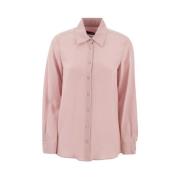 Weekend Rosa Skjorta med Spetskrage Pink, Dam