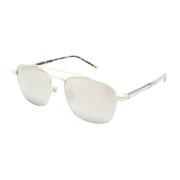 Saint Laurent SL 665 005 Sunglasses White, Unisex