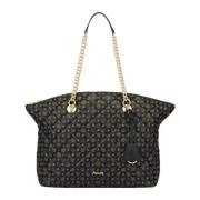 Pollini Matelassé Heritage Tote Bag Svart Black, Dam