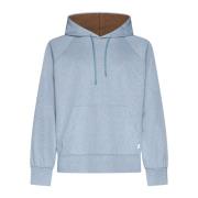 Lardini Blå Mélange Hoodie Blue, Herr