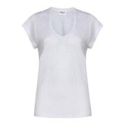 Isabel Marant Étoile Vita T-shirts och Polos Zankou-GC White, Dam