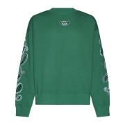 Off White Skate Crewneck Bandana Sweaters Green, Herr