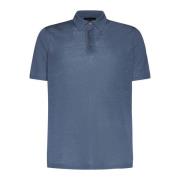 Roberto Collina Denim T-shirts och Polos Blue, Herr