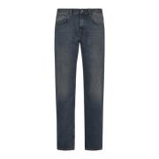 7 For All Mankind Straight Air Jeans Blue, Herr