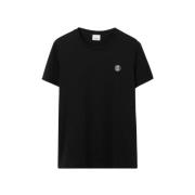 Burberry Svart Bomull Monogram Motiv T-shirt Black, Herr