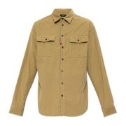 Dsquared2 Corduroy skjorta Beige, Herr