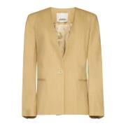 Isabel Marant Twill Weave Buttoned Jacket Yellow, Dam