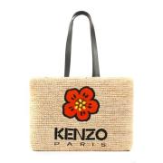 Kenzo Svart handväska för kvinnor Ss23 Beige, Dam
