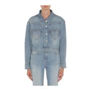 Moschino Denim Jacka Blue, Dam