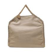 Stella McCartney Butter Cream Toteväska med Guldkedja Beige, Dam