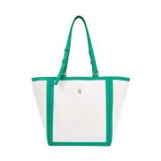 Tommy Hilfiger Grön Mode Shopper Väska White, Dam
