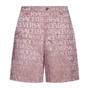 Versace All Over Logo Shorts Pink, Herr