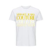 Versace Jeans Couture Färgglad Trendig T-shirt White, Dam