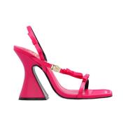 Versace Jeans Couture Rosa Sandaler Elegant Stil Pink, Dam