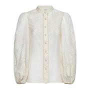 Zimmermann Vita Skjortor för Män White, Dam
