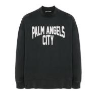 Palm Angels Fashionable Sweater Collection Gray, Herr