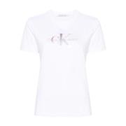 Calvin Klein Jeans Vita T-shirts och Polos White, Dam