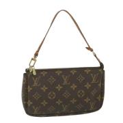 Louis Vuitton Vintage Pre-owned Canvas kuvertvskor Brown, Dam