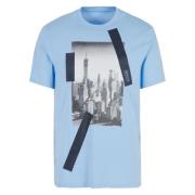 Armani Exchange Kortärmad Fantasi T-shirt Blue, Herr