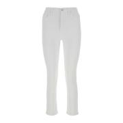 7 For All Mankind Luxe Vintage Vit Bomullsblandning Jeans White, Dam