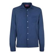 Gallo Mjuk Polo Skjorta Tillverkad i Italien Blue, Herr