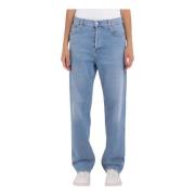 Replay Jaylie Wide Leg Jeans Blå Blue, Dam