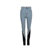 Mugler Blå & Svart Skinny Jeans Blue, Dam