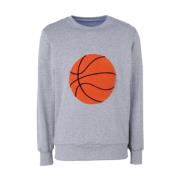 Lc23 Abstrakt Basketball Sweatshirt Gray, Dam