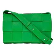 Bottega Veneta Vintage Pre-owned Laeder axelremsvskor Green, Dam