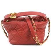 Chanel Vintage Pre-owned Laeder chanel-vskor Red, Dam