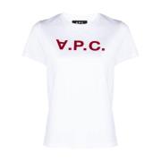 A.p.c. Vit T-shirt med VPC Färg White, Herr