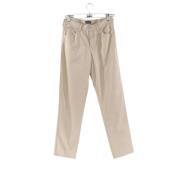 Armani Pre-owned Pre-owned Bomull jeans Beige, Dam