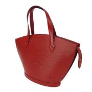 Louis Vuitton Vintage Pre-owned Laeder totevskor Red, Dam