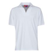 Gallo Italiensk Polo Shirt Mjuk Bomull White, Herr