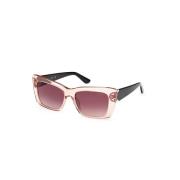 Guess Stiliga solglasögon i rosa och burgundy Pink, Dam