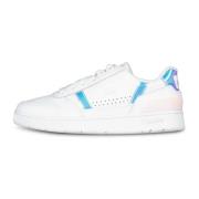 Lacoste Logo Sneaker Matt Läder Sidolabel Präglat White, Dam