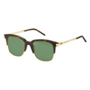 Marc Jacobs Stiliga solglasögon i Havana/Guld med grön lins Brown, Her...