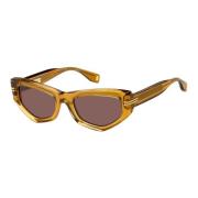 Marc Jacobs Yellow/Brown Sunglasses Brown, Dam
