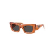 Prada Cat-Eye Transparent-Frame Solglasögon Orange, Dam
