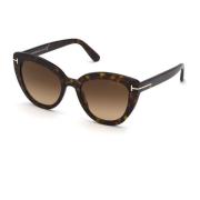 Tom Ford Izzi Solglasögon Brun Gradient Brown, Dam