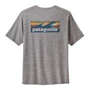 Patagonia Cool Daily Boardshort Logo T-shirt Fjäder Grå Gray, Herr